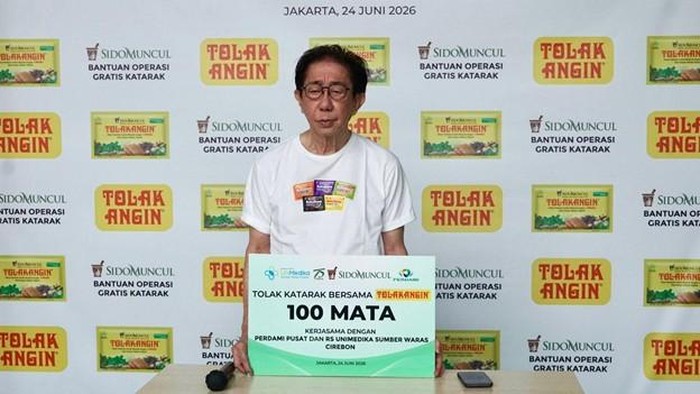 Tolak Angin dan Kuku Bima Sido Muncul Gelar Operasi Katarak Gratis untuk 100 Mata di Cirebon
