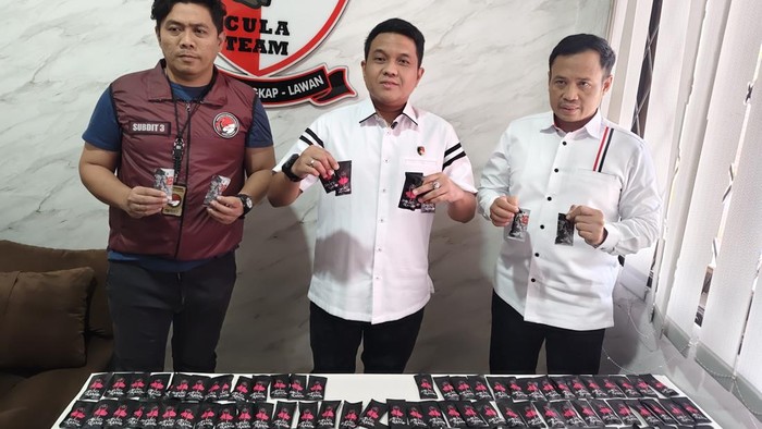 Polda Banten Gagalkan Peredaran Etomidate, 195 Cartridge Vape Narkoba Disita