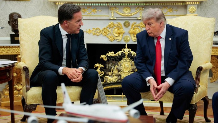 Potret Trump Ketemu Bos NATO, Ngaku Kecewa Tak Dibantu Serang Iran