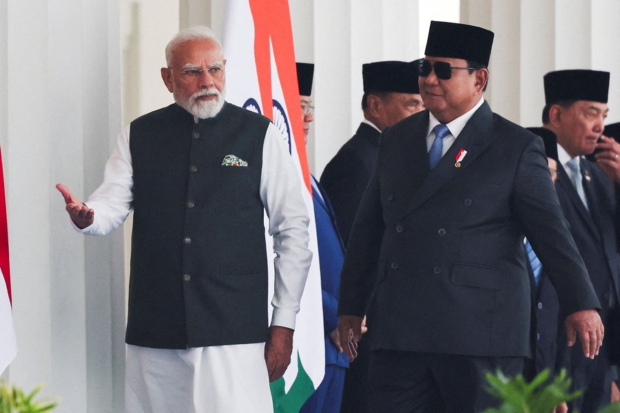Prabowo Terima Narendra Modi di Istana, Bahas QRIS Bisa Dipakai di India