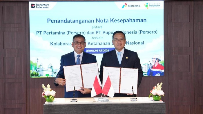 Pertamina Kerja Sama dengan Pupuk Indonesia untuk Dukung Ketahanan Pangan