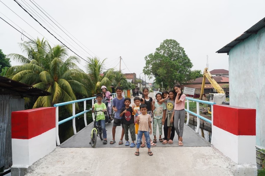 Polda Riau Tuntaskan 80 Jembatan di Hari Bhayangkara, Akan Diresmikan Kapolri