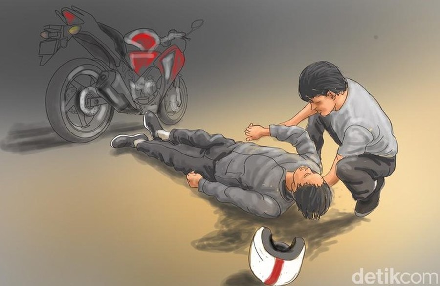 Seorang pengendara sepeda motor di Kabupaten Bogor dilaporkan meninggal dunia secara mendadak, hanya dalam hitungan menit setelah mengalami insiden jatuh dari kendaraannya. Peristiwa tragis ini terjadi di Jalan Raya Gunung Kapur, yang masuk wilayah Desa Bojong Indah, Kecamatan Parung, pada Jumat (3/7/2026).