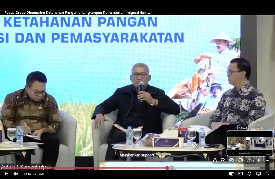 Legislator: Program Ketahanan Pangan Kemenimipas Selaras dengan Filosofi Pembinaan Narapidana