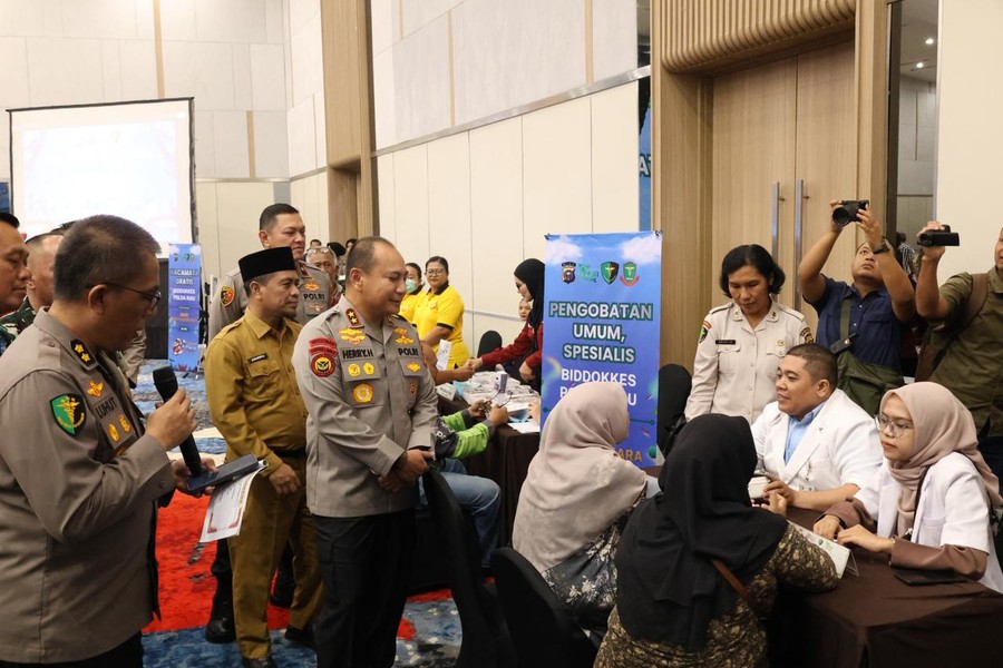 Polda Riau Hadirkan 14 Layanan Medis Gratis di Puncak Bakti Kesehatan Hari Bhayangkara ke-80