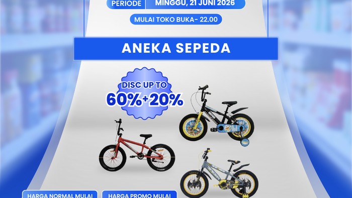 Transmart Full Day Sale Kembali Hadir, Sepeda Mulai Rp1 Juta Bisa Dibawa Pulang