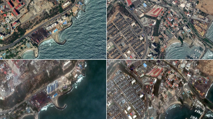 CARACAS — Laporan Apaberita.com, citra satelit berhasil mengabadikan transformasi drastis yang terjadi di wilayah La G