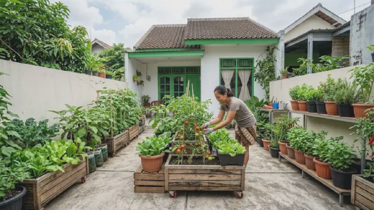 Kebun Sayur Portabel Jadi Solusi Cerdas Penghuni Rumah Kontrakan