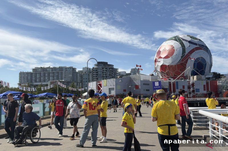 Vancouver, Kanada — Suporter Padati BC Place Jelang Laga Pamungkas Piala Dunia