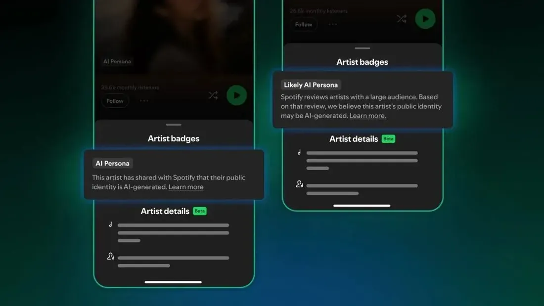 Spotify Hadirkan Pembeda Identitas 'AI Persona' untuk Memisahkan Seni Buatan AI dari Musisi Konvensional